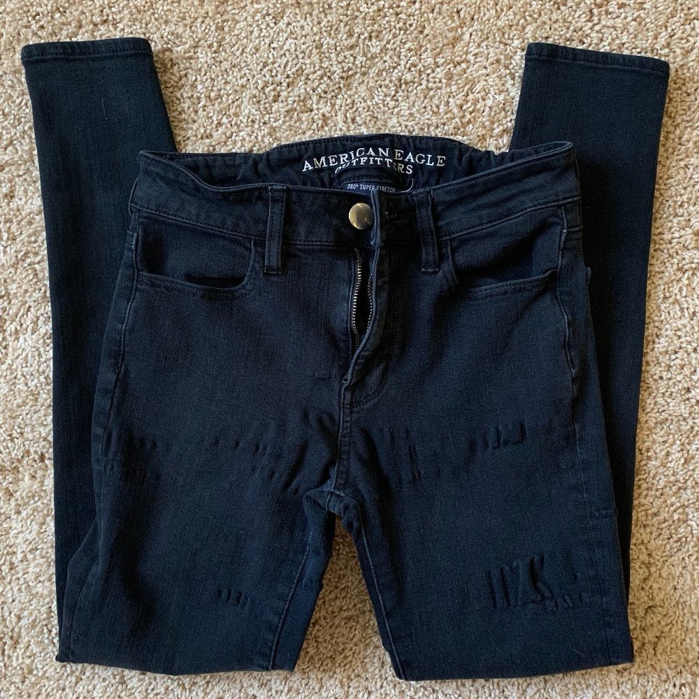 American Eagle black skinny jeans